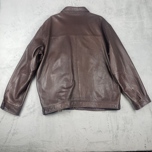 Polo Ralph Lauren Vintage Butter Soft Genuine Leather Jacket XL - Picture 2 of 16